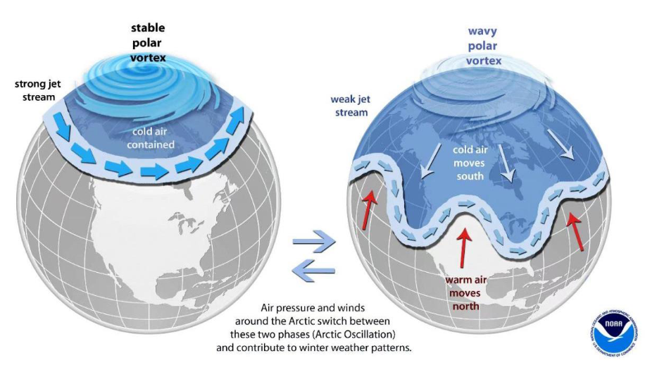 冰凍北半球 – 極地渦旋